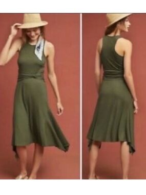 ANTHROPOLOGY RIBBED TWEED MIDI DRESS 👗